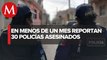 Van 30 policías asesinados en México