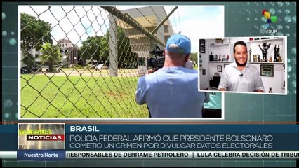 Policía Federal de Brasil acusa de crimen electoral a Presidente Bolsonaro