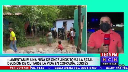 Encuentran a una menor sin vida en Cofradía, Cortés