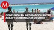 Al parecer hay confusión en la información entre AMLO y el gobernador de Quintana Roo