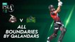 All Boundaries By Qalandars | Lahore Qalandars vs Multan Sultans | Match 3 | HBL PSL 7 | ML2G