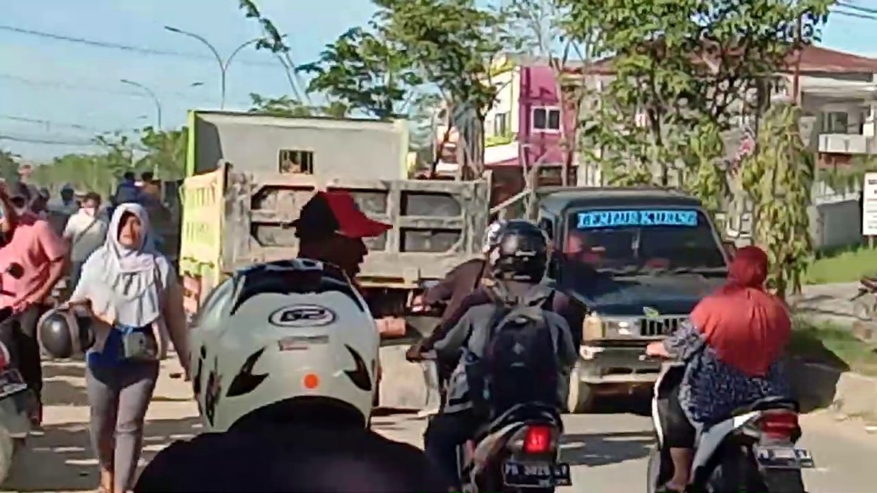 Suasana Depan Bar Double O,Pasca Kebakaran di Kota Sorong, Papua Barat, Pasca 18 korban meninggal