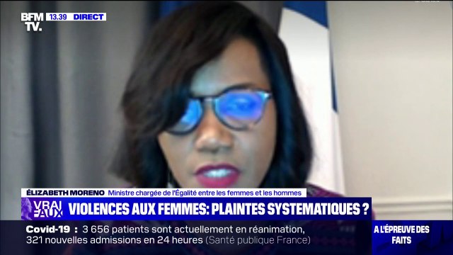 Élizabeth Moreno sur les violences conjugales: Non, je ne vais pas vous dire que systématiquement les victimes déposent plainte