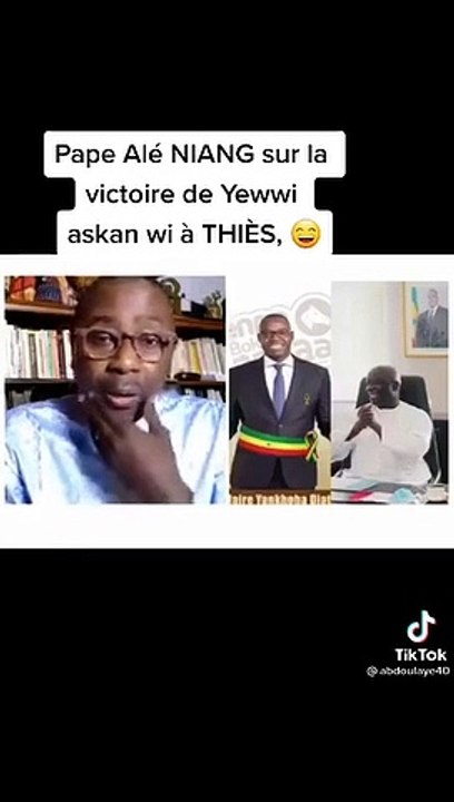 Pape Alé sur la victoire de Yewwi à Thiès : "C'est la victoire de l'éthique"