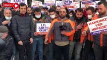 HepsiJet çalışanlarından zam protestosu