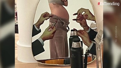 Evaluna comparte adorable video de las ‘pataditas’ que le da su bebé que viene en camino