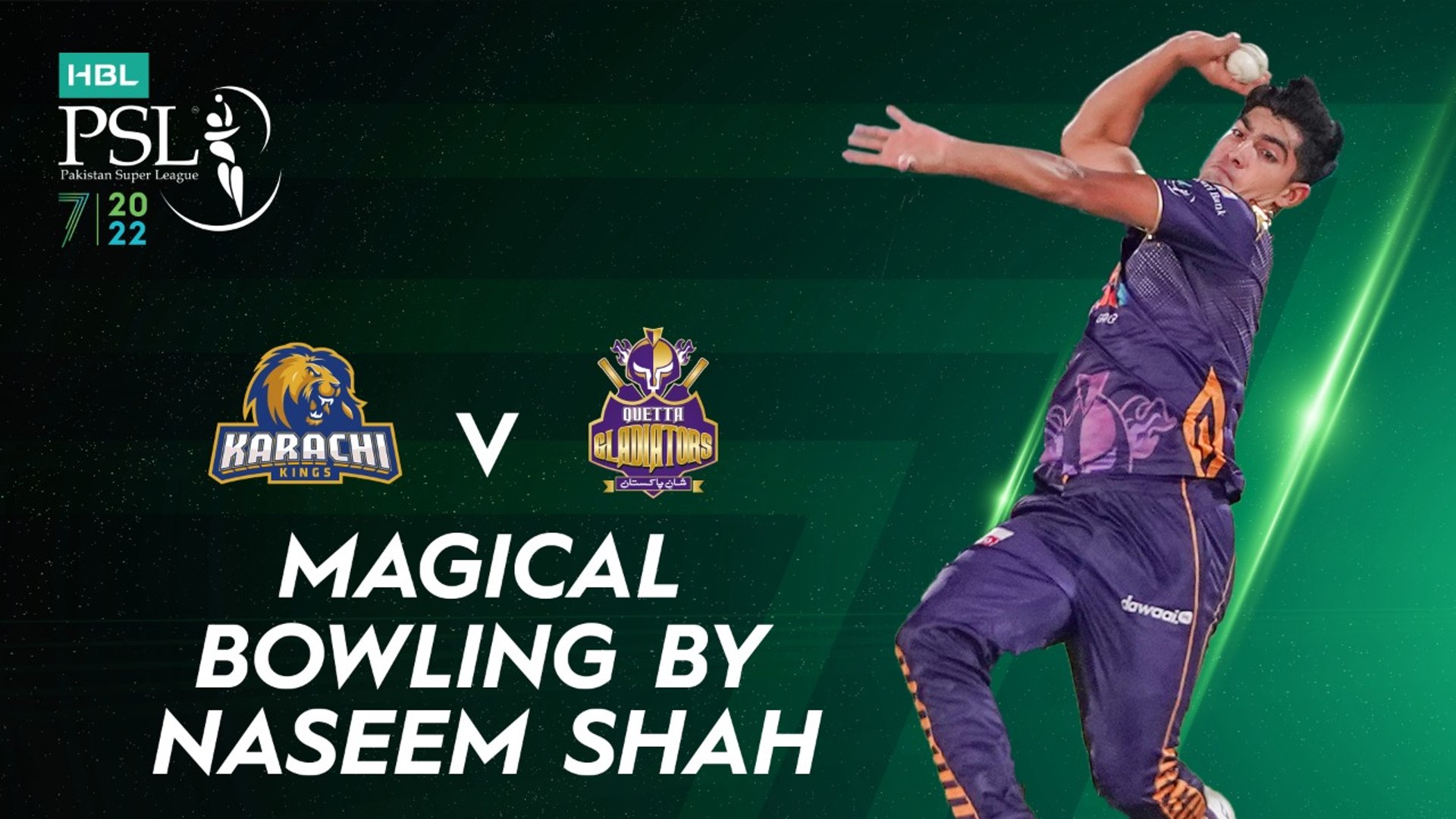 Magical Bowling By Naseem Shah Karachi Kings vs Quetta Gladiators Match 4 HBL PSL 7 ML2G