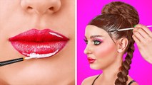 AMAZING MAKEUP TRANSFORMATION Fantastic Doll SFX Makeup Tutorial! Removal Makeup Hacks by 123 GO!