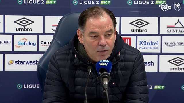 J20 Ligue 2 BKT : la réaction de Stéphane Moulin après SMCaen 0-2 C.Niortais