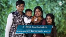 Familia muere congelada en frontera sur de Canadá; trataba de llegar a Estados Unidos