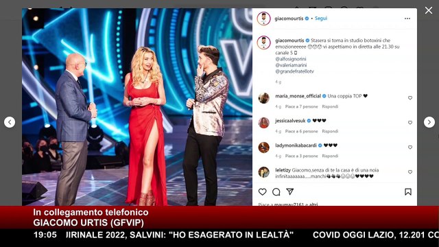 Non Succederà più - 29 Gennaio 2022 - Giacomo Urtis (GFVIP)