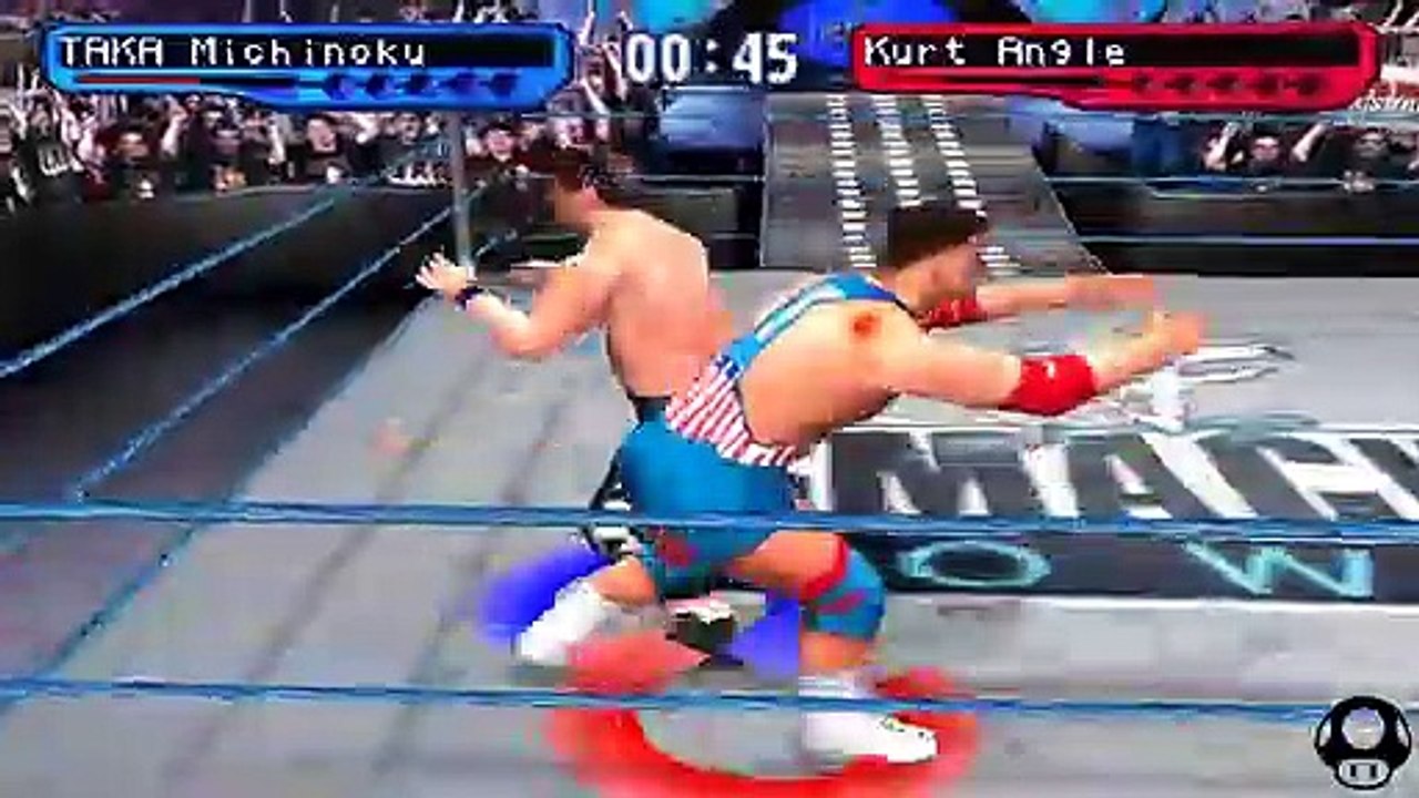 WWF Smackdown! 2 TAKA Michinoku vs Kurt Angle