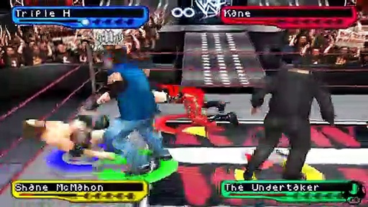 WWF Smackdown! 2 Triple H vs Kane vs Shane McMahon vs The Undertaker
