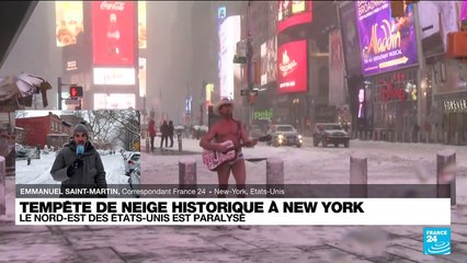 Tempête de neige historique à New York : Le Nord-Est des États-Unis paralysé