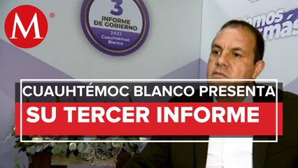 Cuauhtémoc Blanco entrega su tercer informe de gobierno