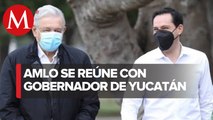 Andrés Manuel López Obrador supervisa obras del Tren Maya en Yucatán