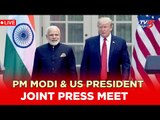 PM Modi and US President Donald Trump at Joint Press Meet in Hyderabad House| TV5 Kannada