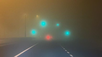 Düzce'de yoğun sis: Göz gözü görmüyor