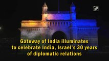 Gateway of India illuminates to celebrate India, Israel’s 30 years of diplomatic relations
