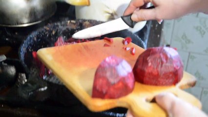 Mom cooks Ukrainian borscht, and she comes from Siberia