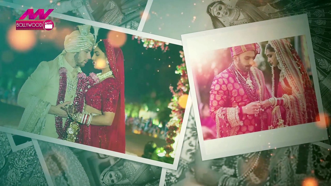 Mouni Roy's red bridal lehenga and brown smokey...