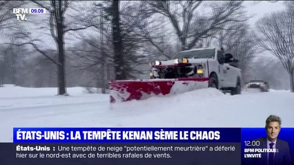 La tempête de neige Kenan, "potentiellement meurtrière", a déferlé sur le nord-est des Etats-Unis