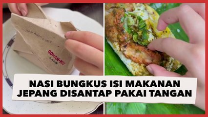 Viral Nasi Bungkus Isi Makanan Jepang Disantap Pakai Tangan, Ternyata Segini Harganya