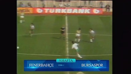 Fenerbahçe 0-0 Bursaspor 28.10.1990 - 1990-1991 Turkish 1st League Matchday 9