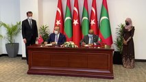 Dışişleri Bakanı Çavuşoğlu Maldivler'de - İşbirliği anlaşmaları imza töreni