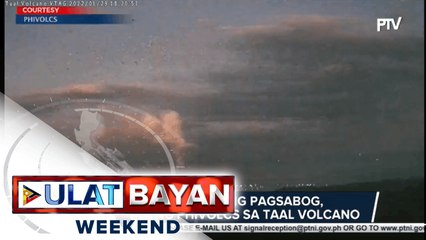 Download Video: 9 na mahihinang pagsabog, naitala ng PHIVOLCS sa Taal Volcano