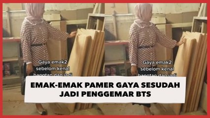 Emak-emak Pamer Gaya Sesudah Jadi Penggemar BTS, Penampilannya Bikin Anak Muda Insecure