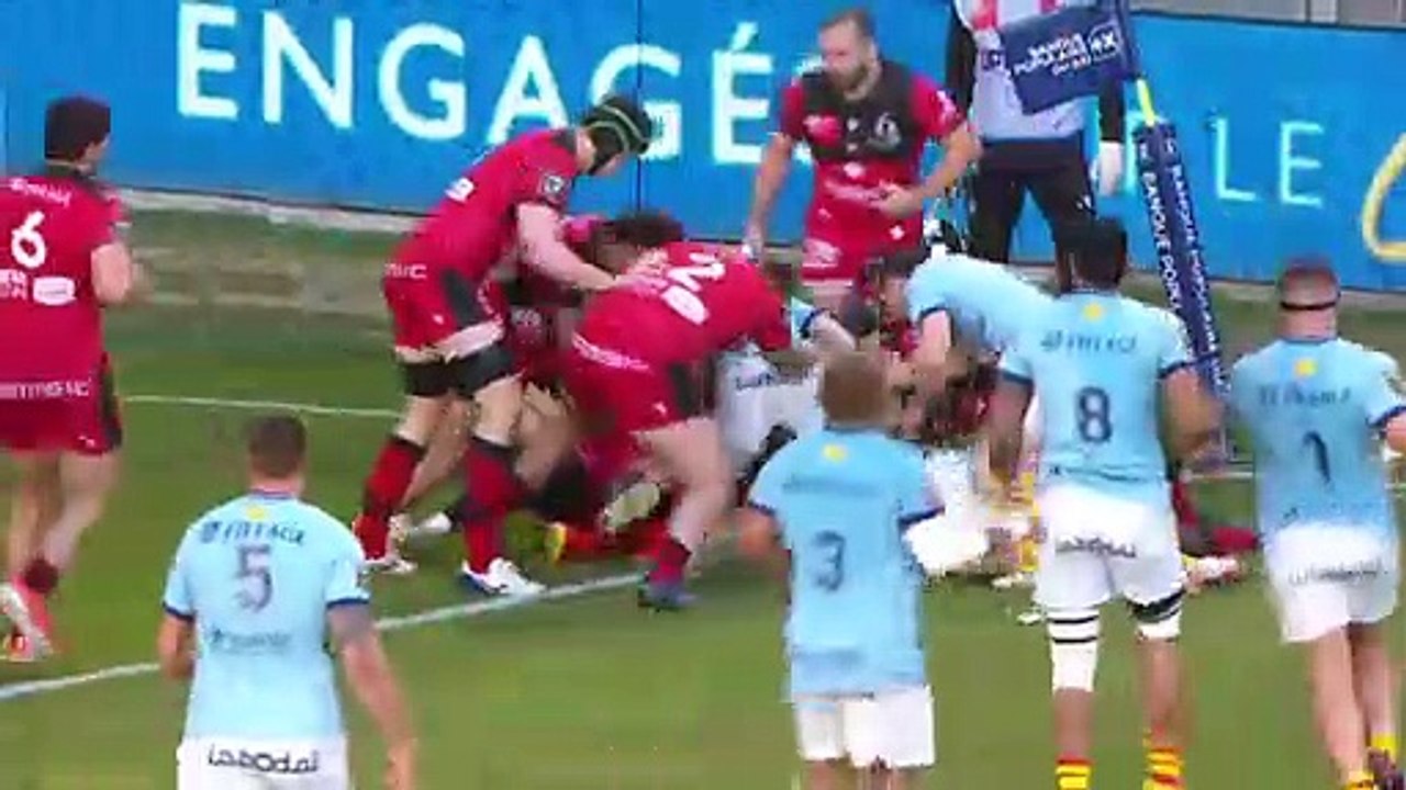 TOP 14 - Essai de Mathieu ACEBES (USAP) - USA Perpignan - LOU Rugby - J16 - Saison 2021/2022