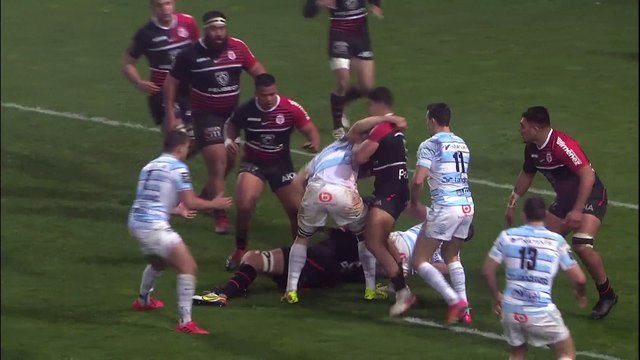 TOP 14 - Essai de Donovan TAOFIFENUA (R92) - Stade Toulousain - Racing 92 - J16 - Saison 2021/2022