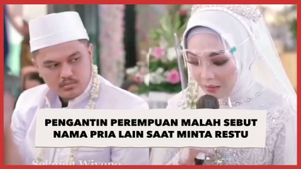 Merusak Momen Haru, Pengantin Perempuan Malah Sebut Nama Pria Lain Saat Minta Restu