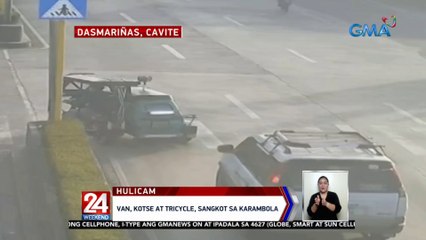 Hulicam: Van, sasakyan at tricycle, sangkot sa karambola | 24 Oras Weekend