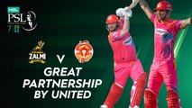 Great Partnership By United | Peshawar Zalmi vs Islamabad United | Match 5 | HBL PSL 7 | ML2G