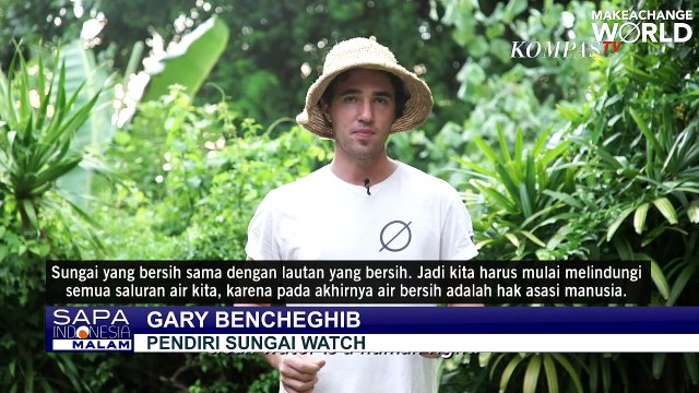 Gary Bencheghib, Relawan Perancis Jaga Sungai di Indonesia Bebas dari Sampah Plastik