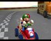 GameCube Gameplay - Mario Kart Double Dash - Mushroom Bridge - Mario and Luigi