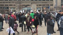 Manifestation contre les mesures sanitaires à Bruxelles le dimanche 30 janvier 2022