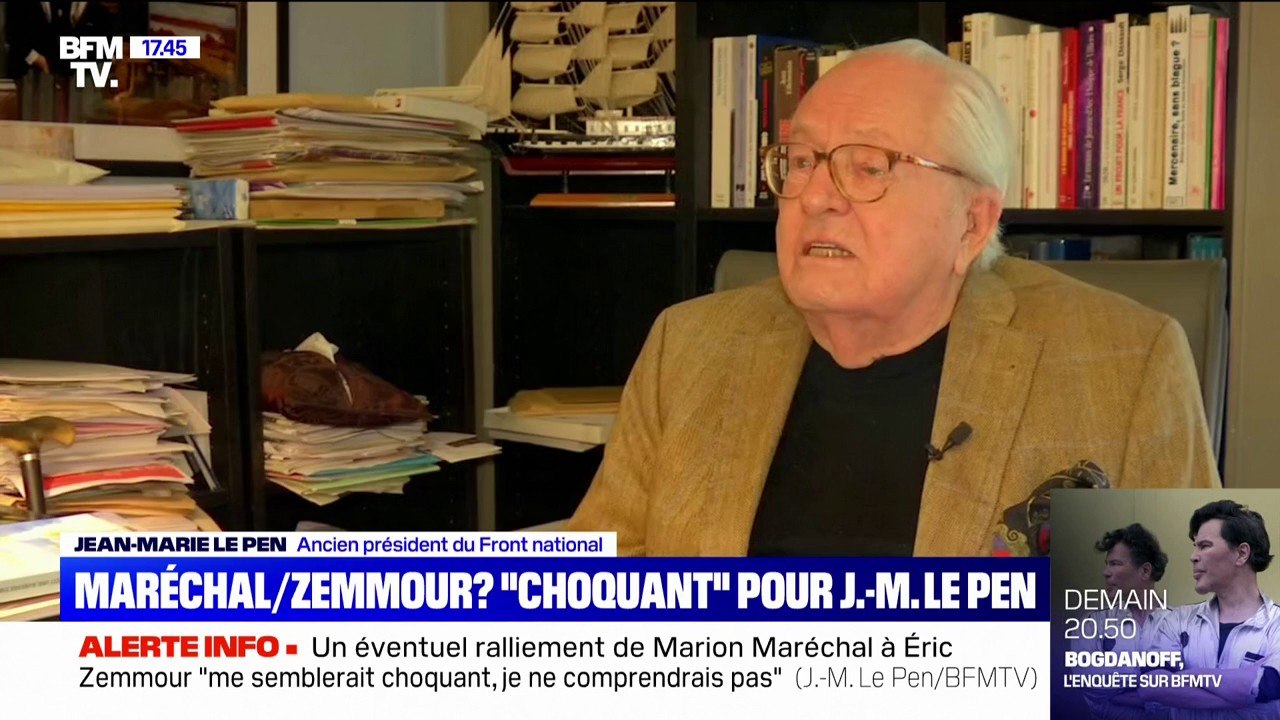 Un ralliement de Marion Maréchal à Éric Zemmour ? "Choquant" pour Jean-Marie Le Pen, qui apporte son soutien à sa fille