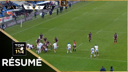 TOP 14 - Résumé Union Bordeaux-Bègles-Castres Olympique: 23-10 - J16 - Saison 2021/2022