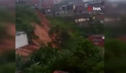 Brezilya'da şiddetli yağış toprak kaymasına neden oldu