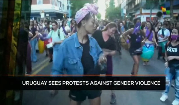 FTS 12:30 30-01: Uruguay sees protest against gender violence