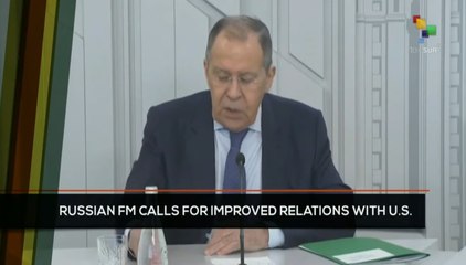 FTS 14:30 30-01: Russian FM calls for improved relations with EE.UU.