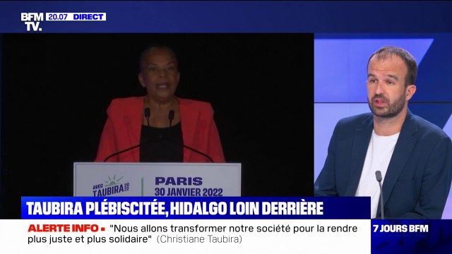 Manuel Bompard (LFI): Christiane Taubira gagne une élection à laquelle elle était la seule candidate
