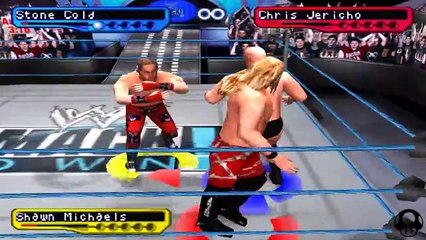 Tải video: WWF Smackdown! 2 Stone Cold vs Chris Jericho vs Shawn Michaels