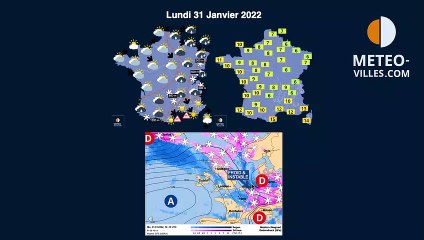 prévisions météo du dimanche 30 janvier 2021