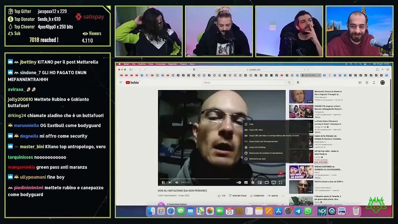 Io Leandro Reaction CB su Imitazione di Don A.