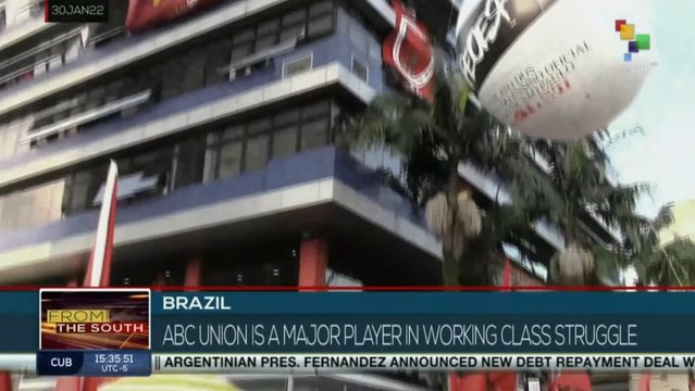 Former Union President Lula Da Silva congratulated new elected leader of ABC MetalWorkers' Union