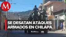 Reportan ataques armados en tres pueblos de Chilapa